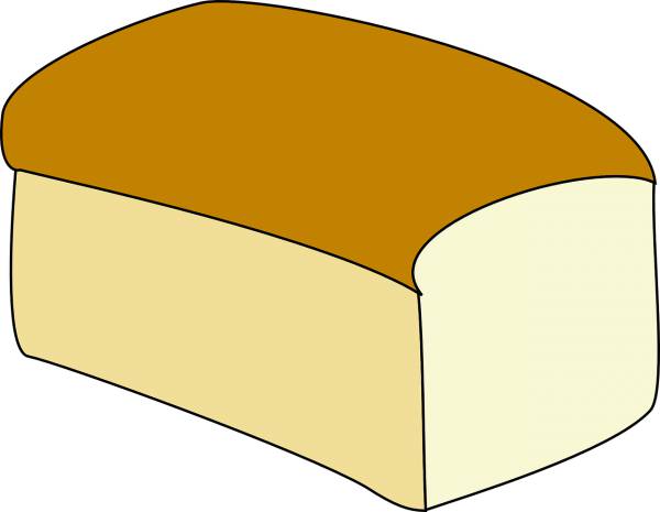 bread loaf white bread  svg vector cut file