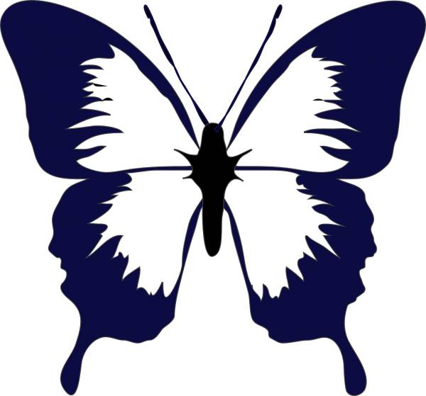 butterfly insect fauna blue  svg vector cut file