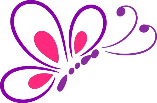 butterfly outline design insect  svg vector cut file