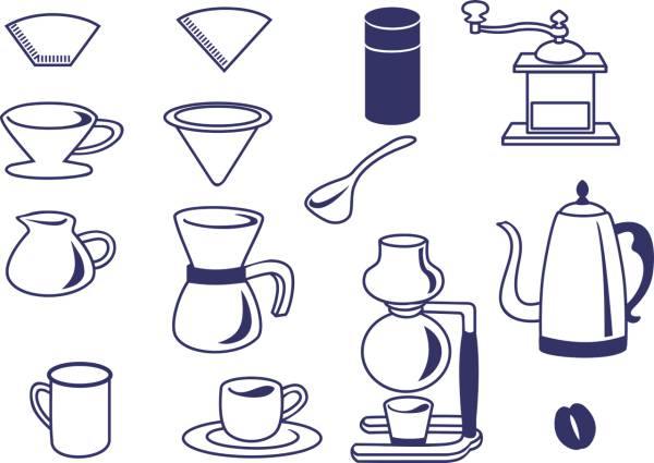 cafe coffee icon dripper mill  svg vector cut file