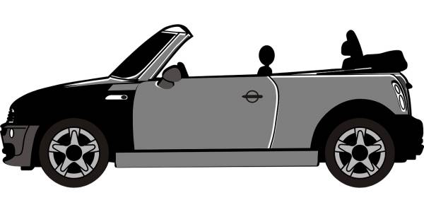 car cabrio cabriolet convertible  svg vector cut file