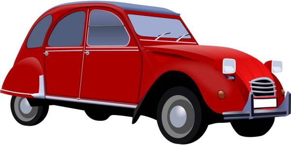 car vintage beetle red old  svg vector cut file