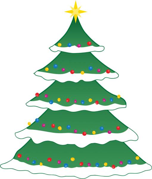 christmas tree snow christmas tree  svg vector cut file