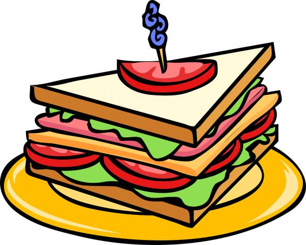club sandwich triangle food snack  svg vector cut file