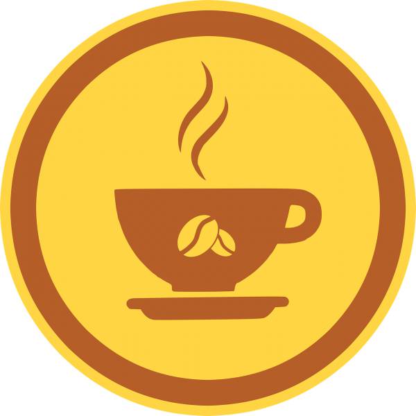 coffee cup logo icon drink cafe  svg vector cut file
