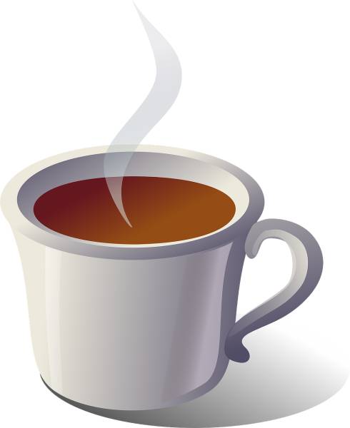 coffee hot drinking tea beverage  svg vector cut file