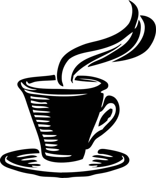 coffee latte java cafine mug cup  svg vector cut file