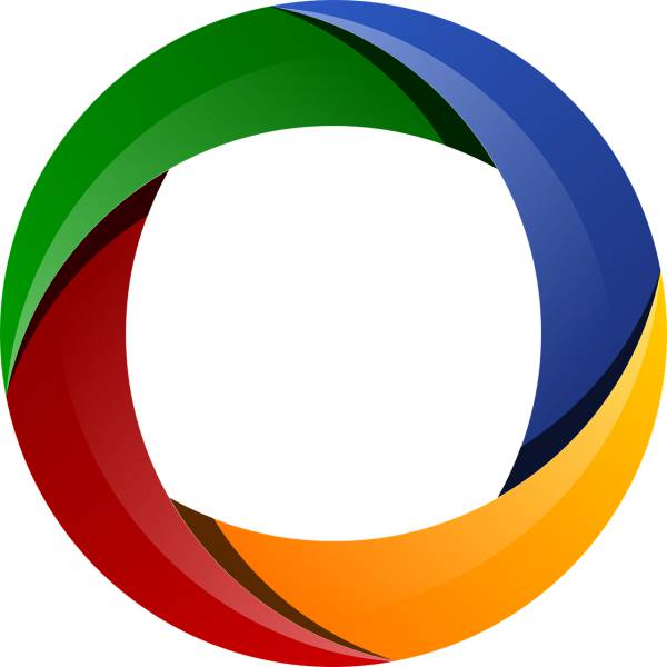 color circle articles lens style logo  svg vector cut file