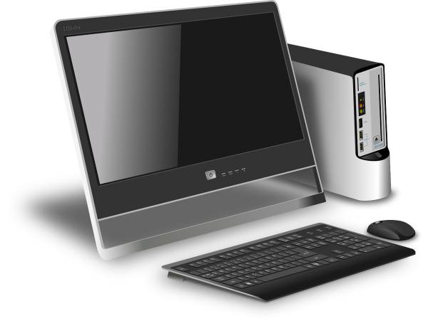 computer desktop modern device  svg vector cut file