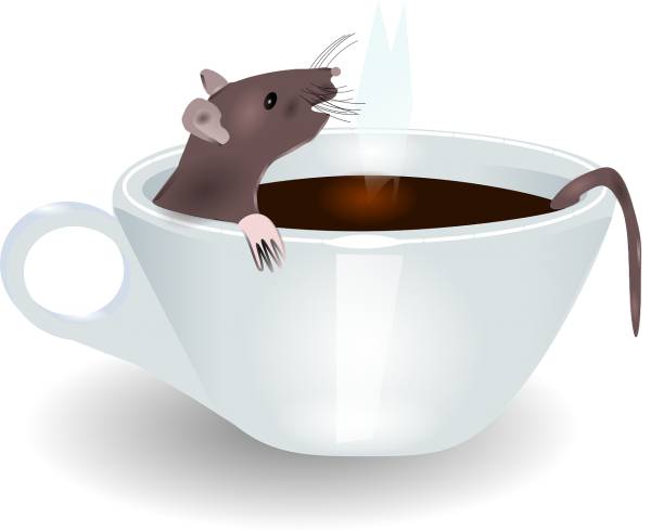 cup rat coffee morning steam bath  svg vector cut file