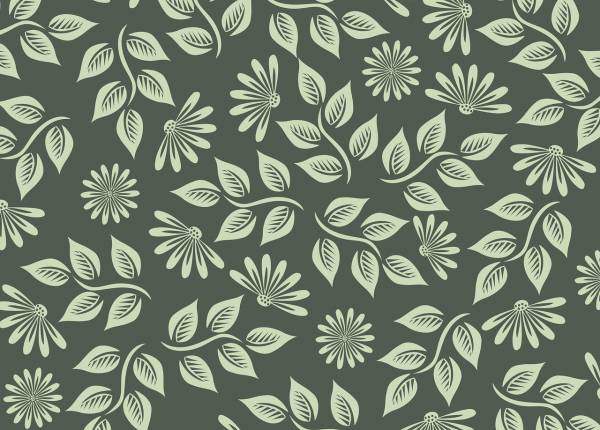 flowers background pattern foliage  svg vector cut file
