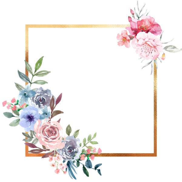 flowers frame floral frame boundary  svg vector cut file