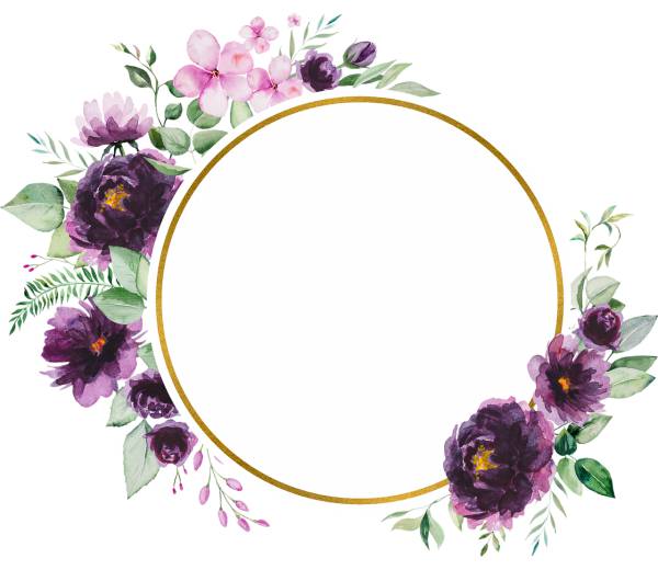 flowers wreath frame floral frame  svg vector cut file