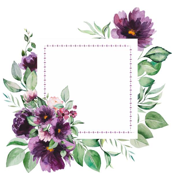 frame boundary flowers copy space  svg vector cut file