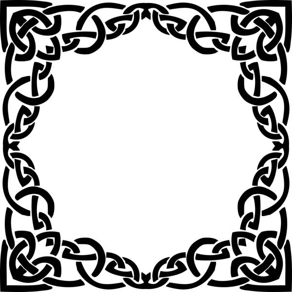 frame celtic knot decorative  svg vector cut file