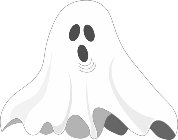 ghost spooky cheeky ghostly white  svg vector cut file