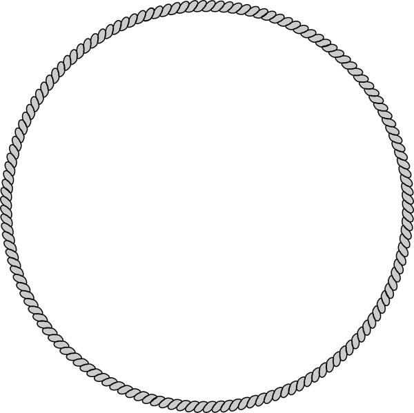 hawser circle rope circle circle  svg vector cut file