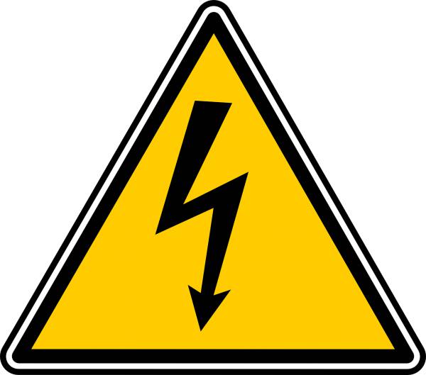 high voltage sign symbol  svg vector cut file