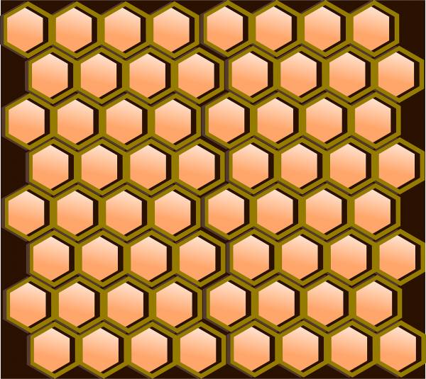 honeycomb comb hexagonal cells  svg vector cut file