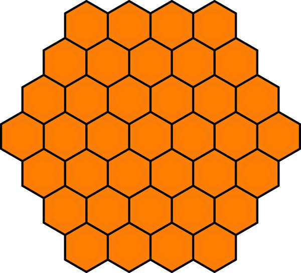 honeycombs honey bee combs orange  svg vector cut file