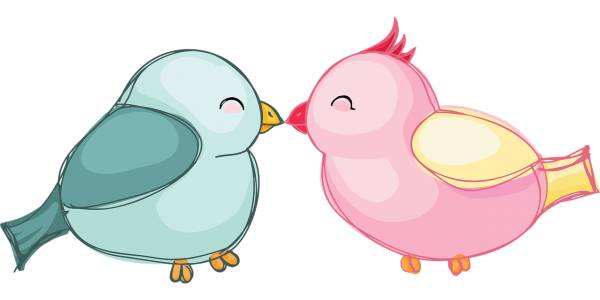 lovebirds birds love romance  svg vector cut file