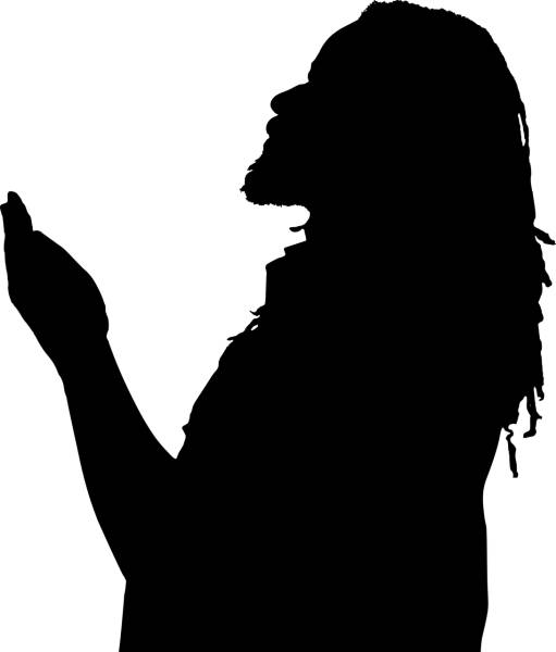 man praying profile silhouette  svg vector cut file