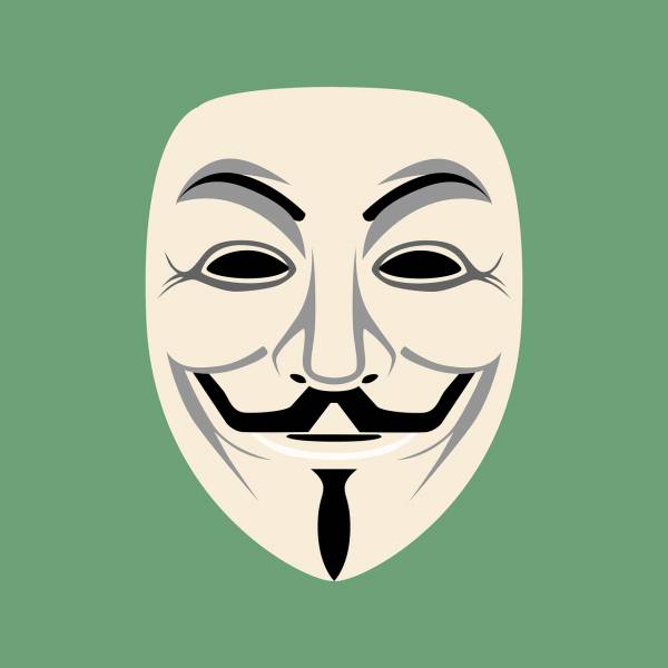 mask anonymous face disguise  svg vector cut file
