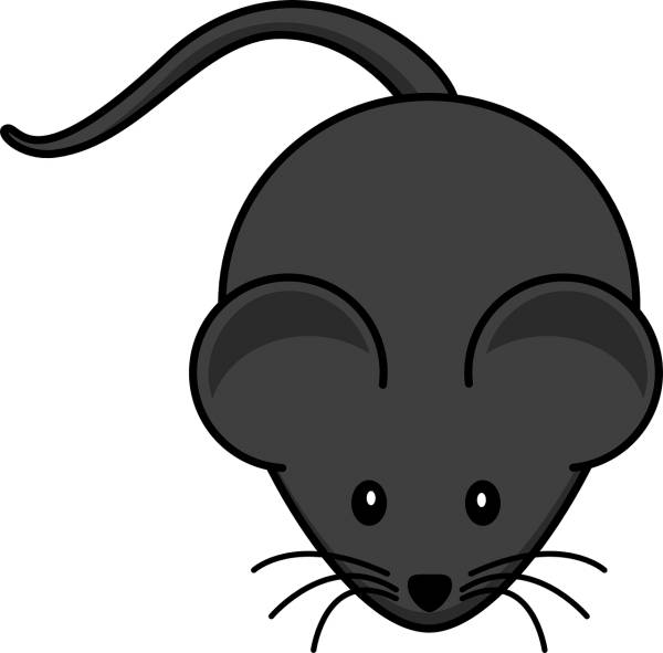 mouse rodent rat black cute  svg vector cut file