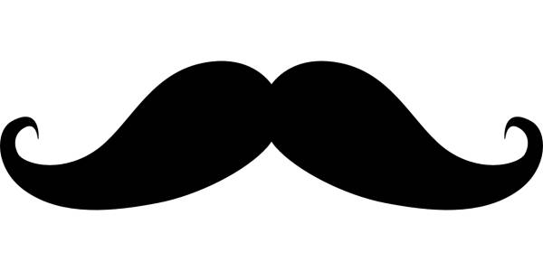 moustache handlebar mustache male  svg vector cut file