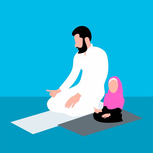 muslim pray religion man father  svg vector cut file