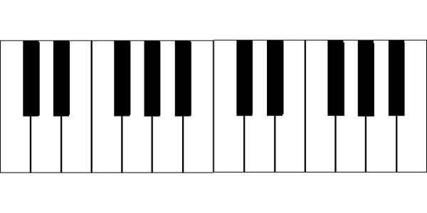 piano musical instrument keyboard  svg vector cut file