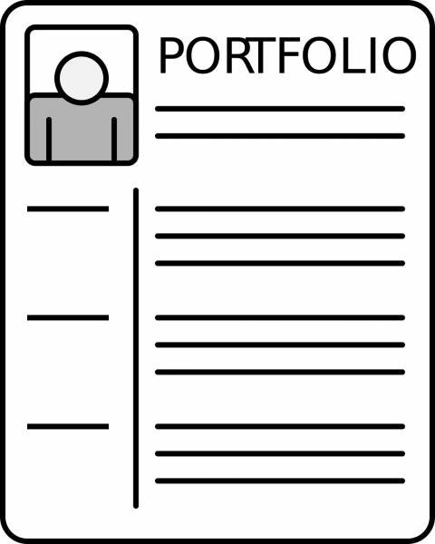 portfolio cv business job work  svg vector cut file