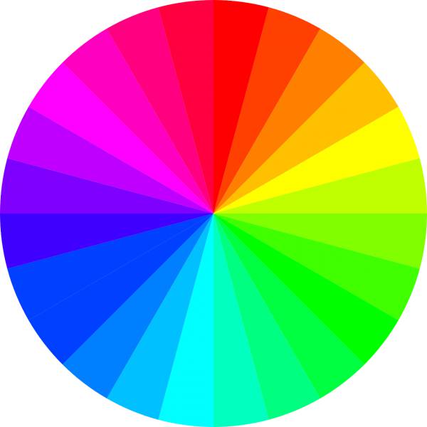 rainbow colors circle color spectrum  svg vector cut file