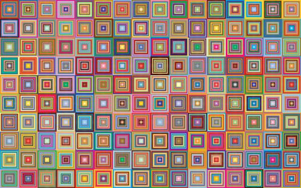 retro squares abstract geometric  svg vector cut file