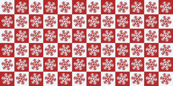 snowflake red white sample  svg vector cut file