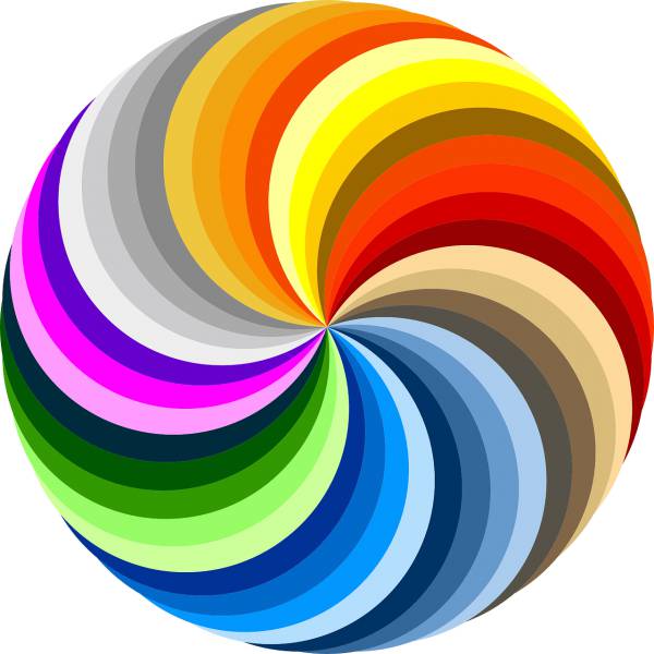 swirl colorful rainbow colors arts  svg vector cut file