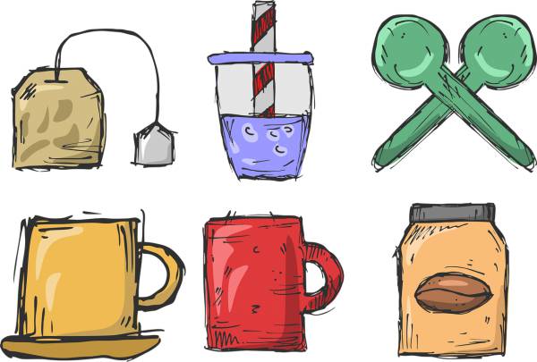tea coffee mug table cafe  svg vector cut file