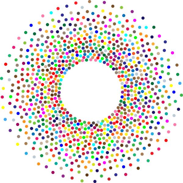 torus circles dots abstract  svg vector cut file
