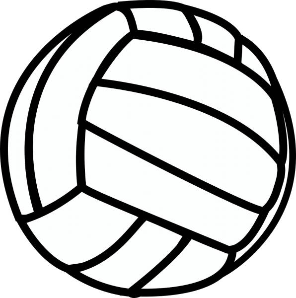 volleyball sport black white  svg vector cut file