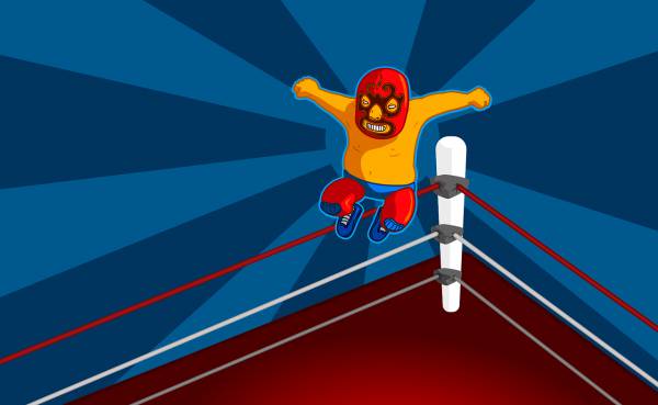 wrestler wrestling comic man  svg vector cut file