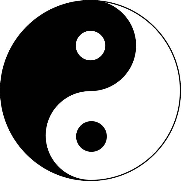 yin and yang balance harmony tao  svg vector cut file