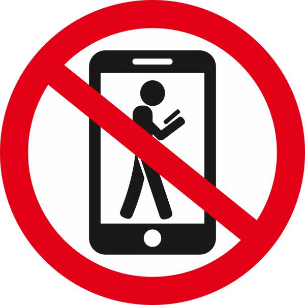 prohibition the ban on phone use  svg vector cut file