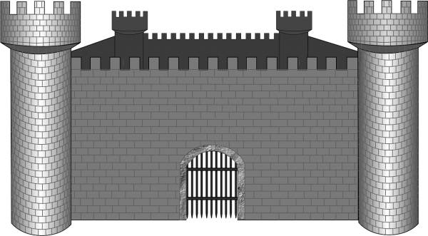 castle animal medieval castle gate  svg vector cut file