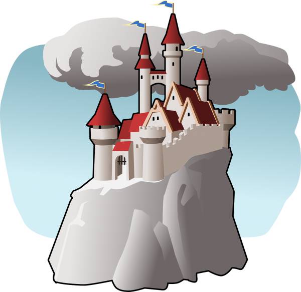 castle fortress fantasy  svg vector cut file