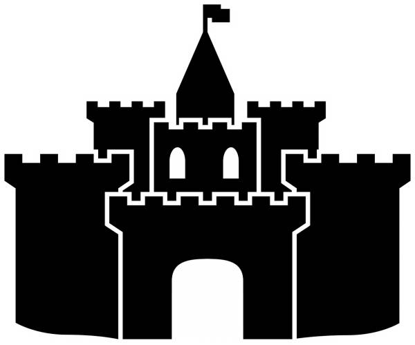 castle fortress middle ages wall  svg vector cut file