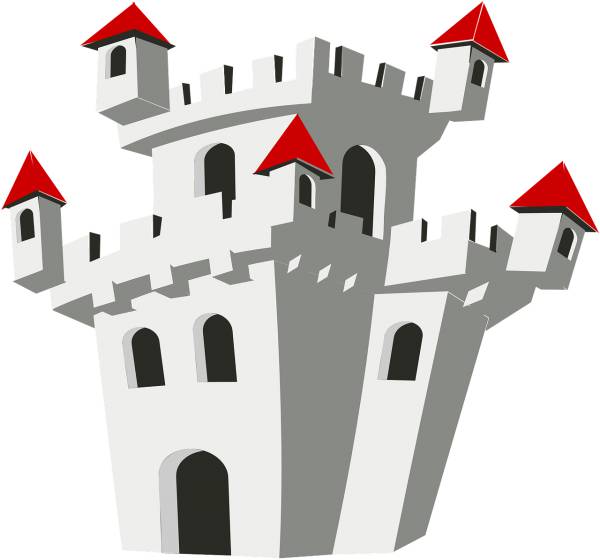 castle palace chateau fortress  svg vector cut file