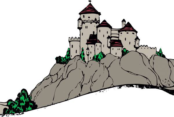 castle palace fantasy building  svg vector cut file