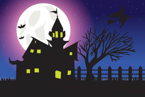 house castle haunted drawing  svg vector cut file