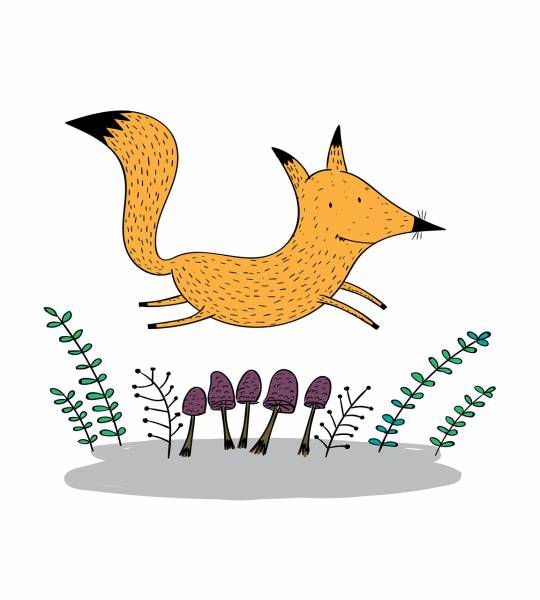 animal character cartoon leaping  svg vector cut file