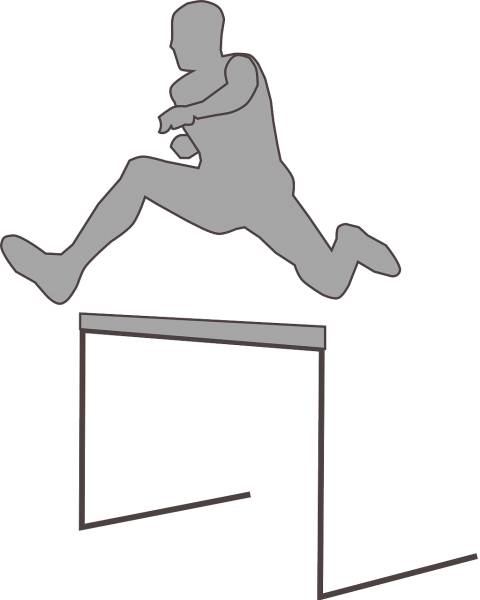 man runner jumper silhouette jump  svg vector cut file